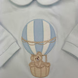 NANAN tutina tinta unita con stampa Azzurro per Neonato I2400106A AZZURRO NANAN