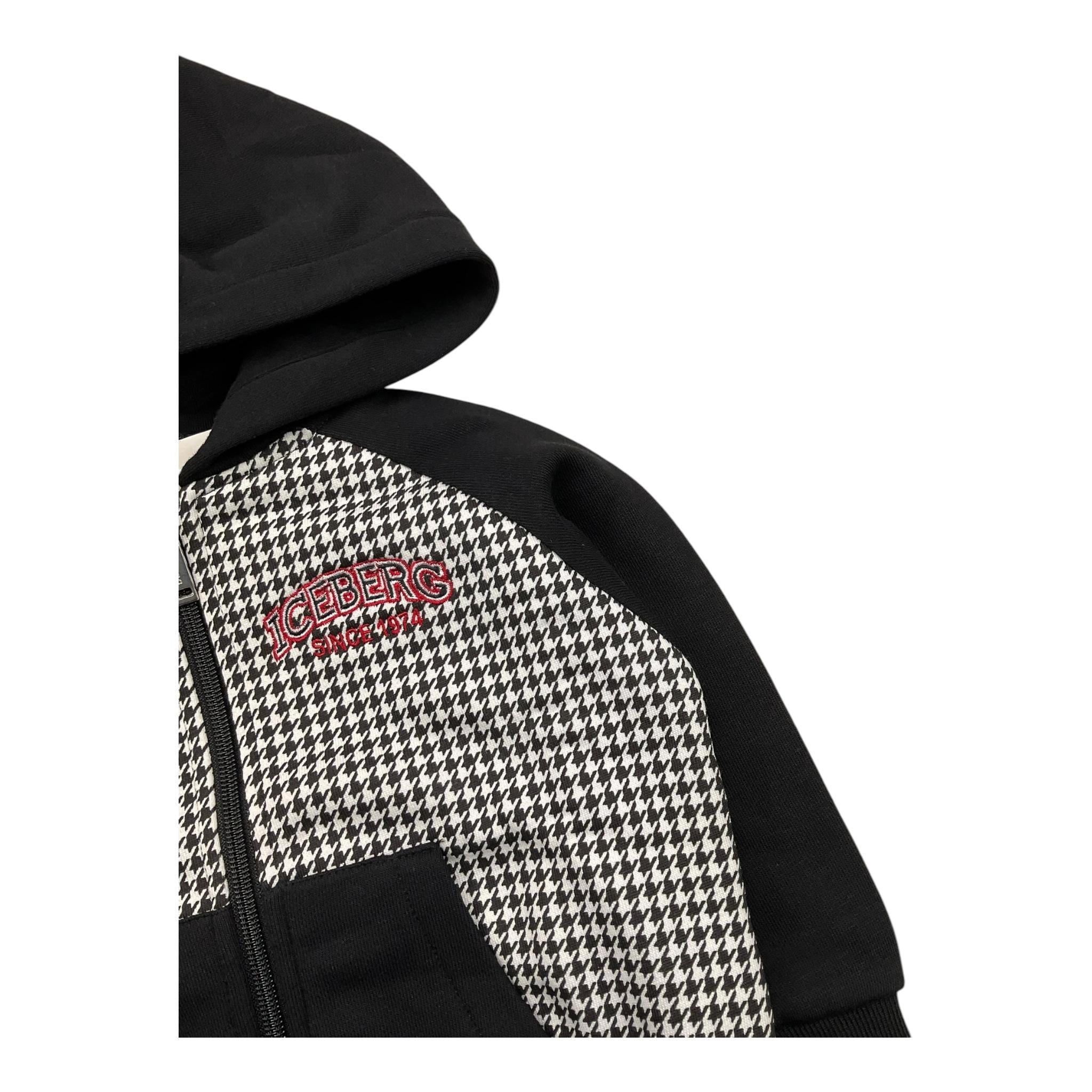 ICEBERG felpa con zip e cappuccio stamp fantasia Bianco/nero per Neonato MFICE5332B BIANCO/NERO ICEBERG