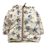 K-WAY giubbino tinta unita con zip cappuccio e fantasia Bianco per Neonato K41467W BIANCO K-WAY