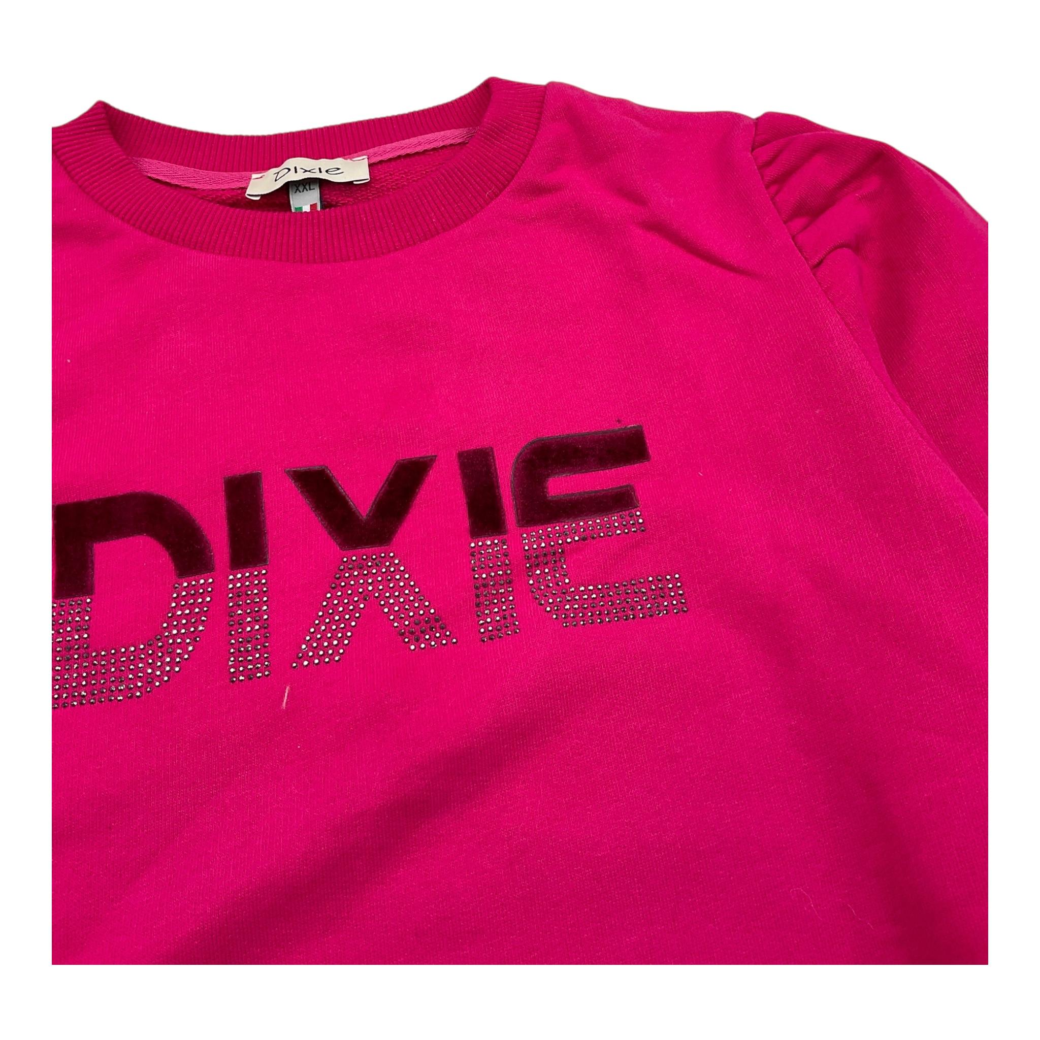 DIXIE felpa chiusa girocollo tinta unita Fuxia per Bambina LB01040G34 FUXIA DIXIE