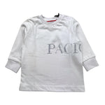 CESARE PACIOTTI shirt girocollo tinta unita con stampa Bianco per Neonato TSP5375B BIANCO CESARE PACIOTTI
