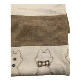 BARCELLINO coperta tinta unita con stampa Beige per Neonata 105323 BEIGE BARCELLINO