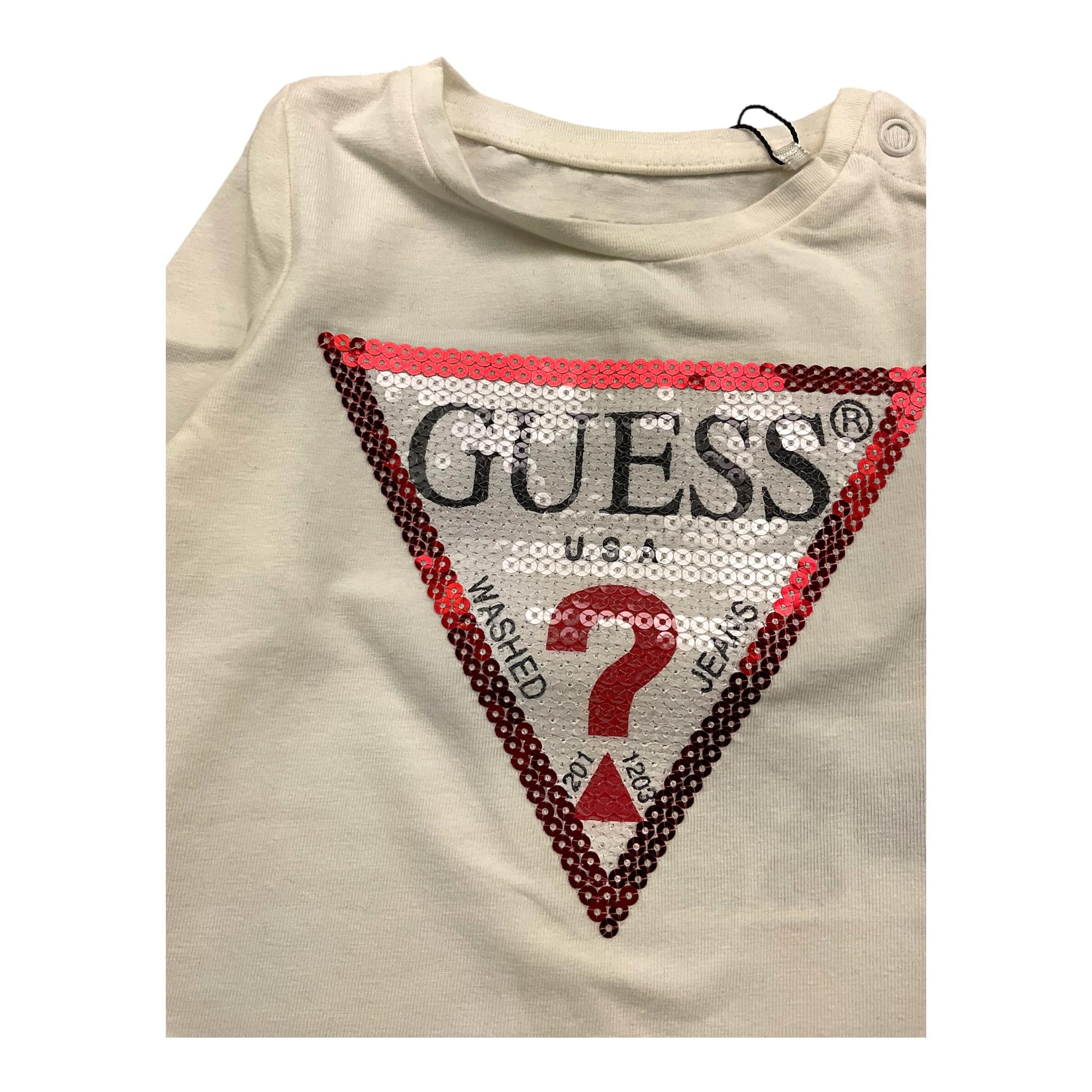 GUESS shirt girocollo tinta unita con rouches Bianco per Neonata K2BI23K6YW1 BIANCO GUESS