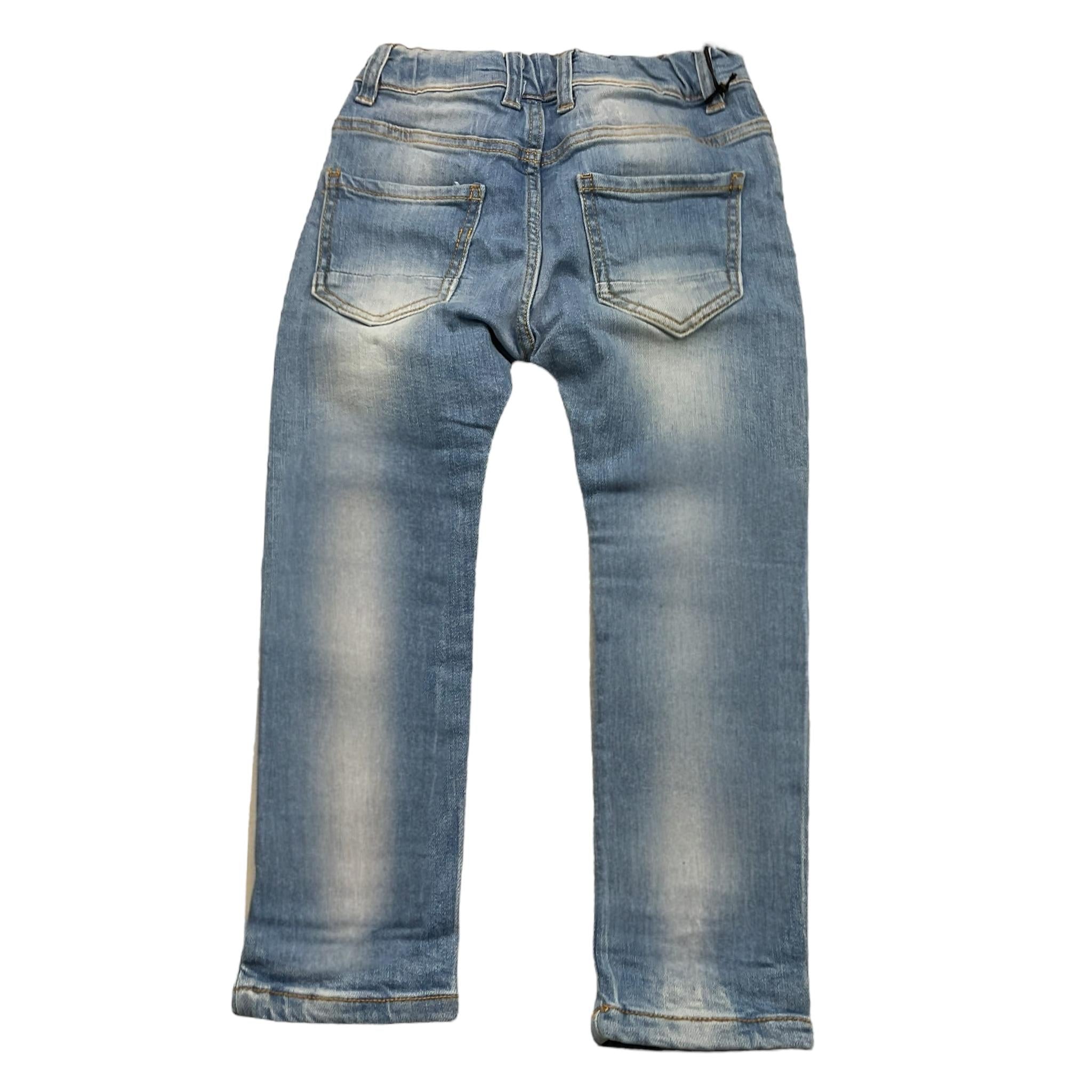 AK47 jeans tinta unita con girovita regolabile Azzurro per Bambino LAVM AZZURRO AK47
