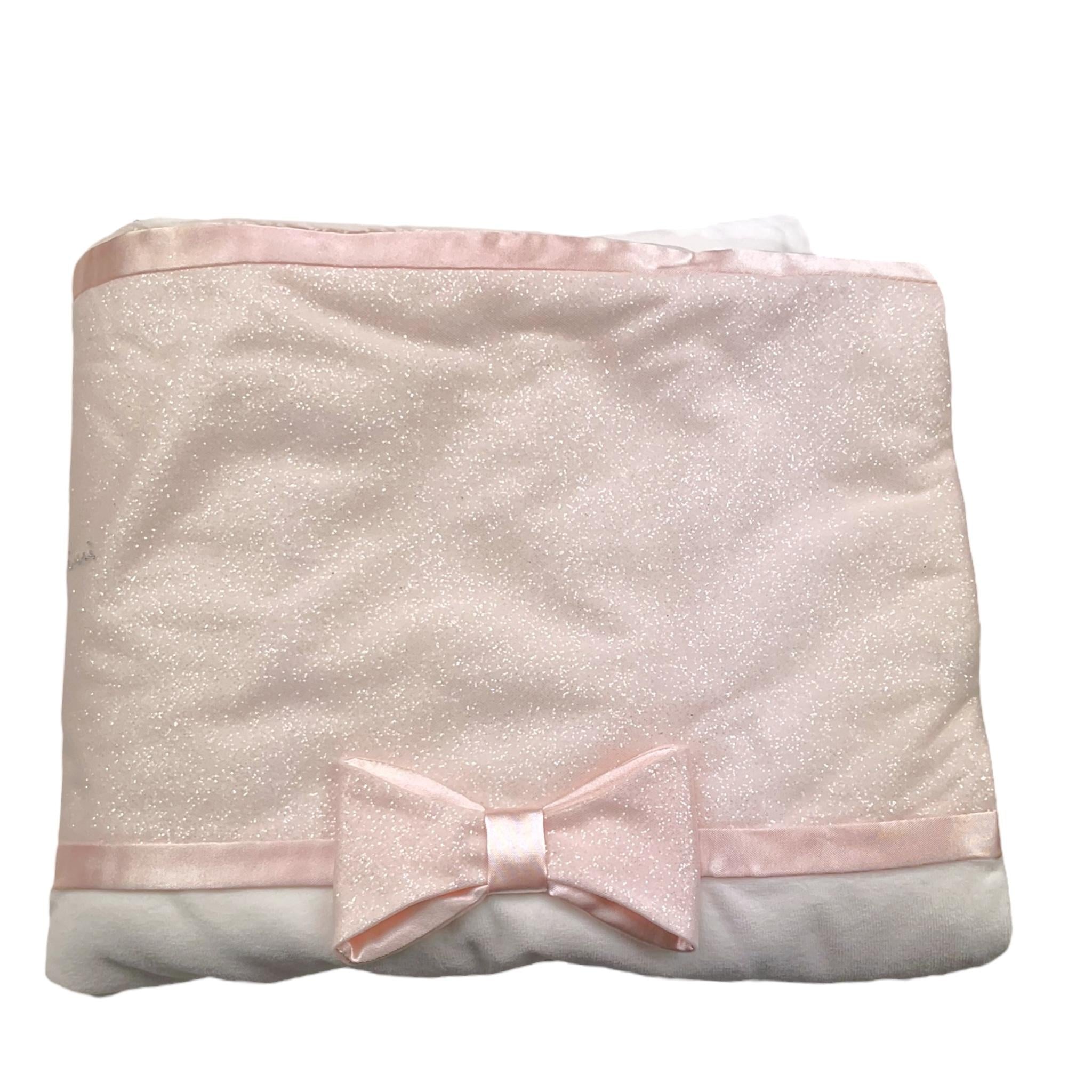 MINIMU' coperta bicolore con fiocco Bianco/rosa per Neonata P3960 BIANCO/ROSA MINIMU'