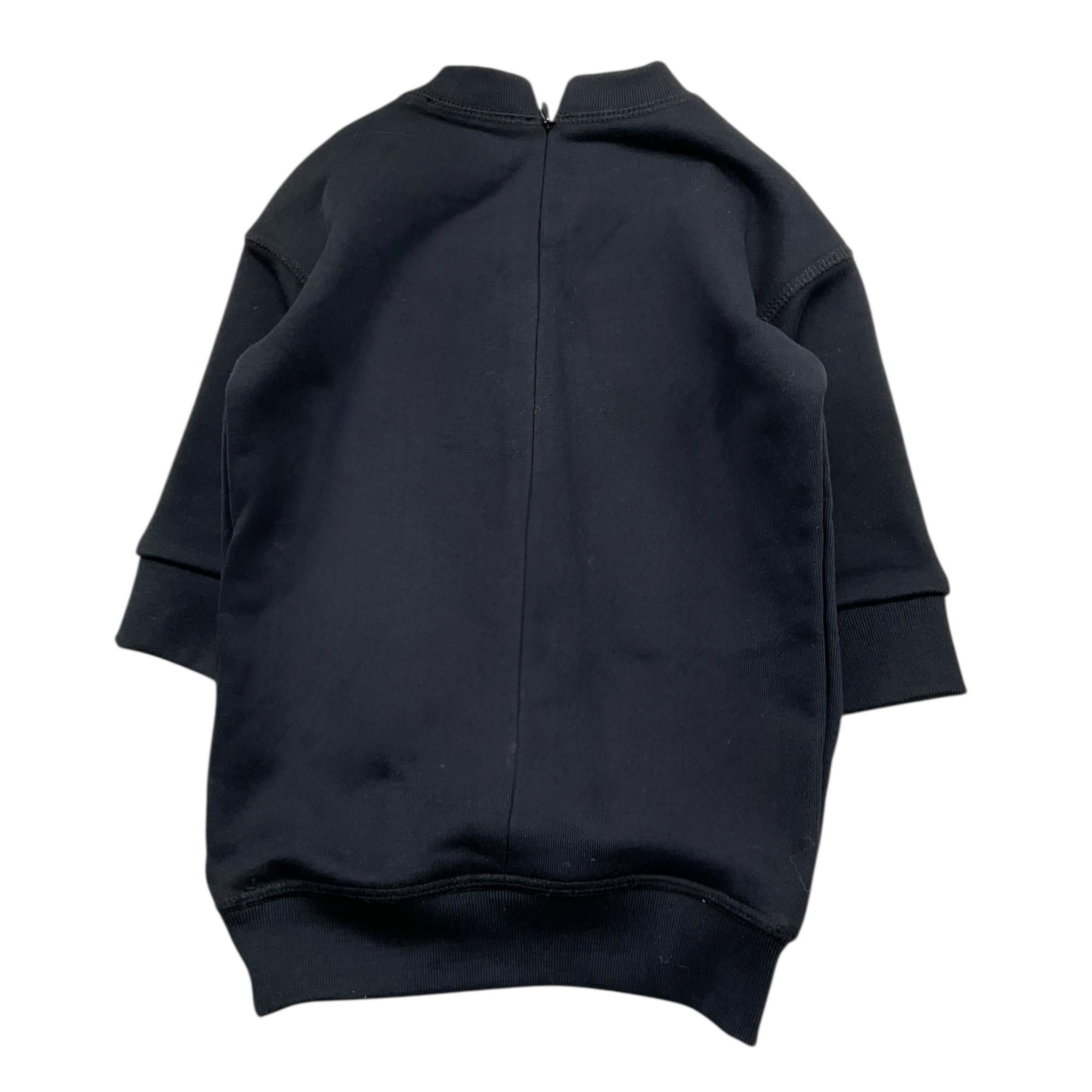 DSQUARED2 abito tinta unita girocollo Nero per Neonata DQ2493 NERO DSQUARED2