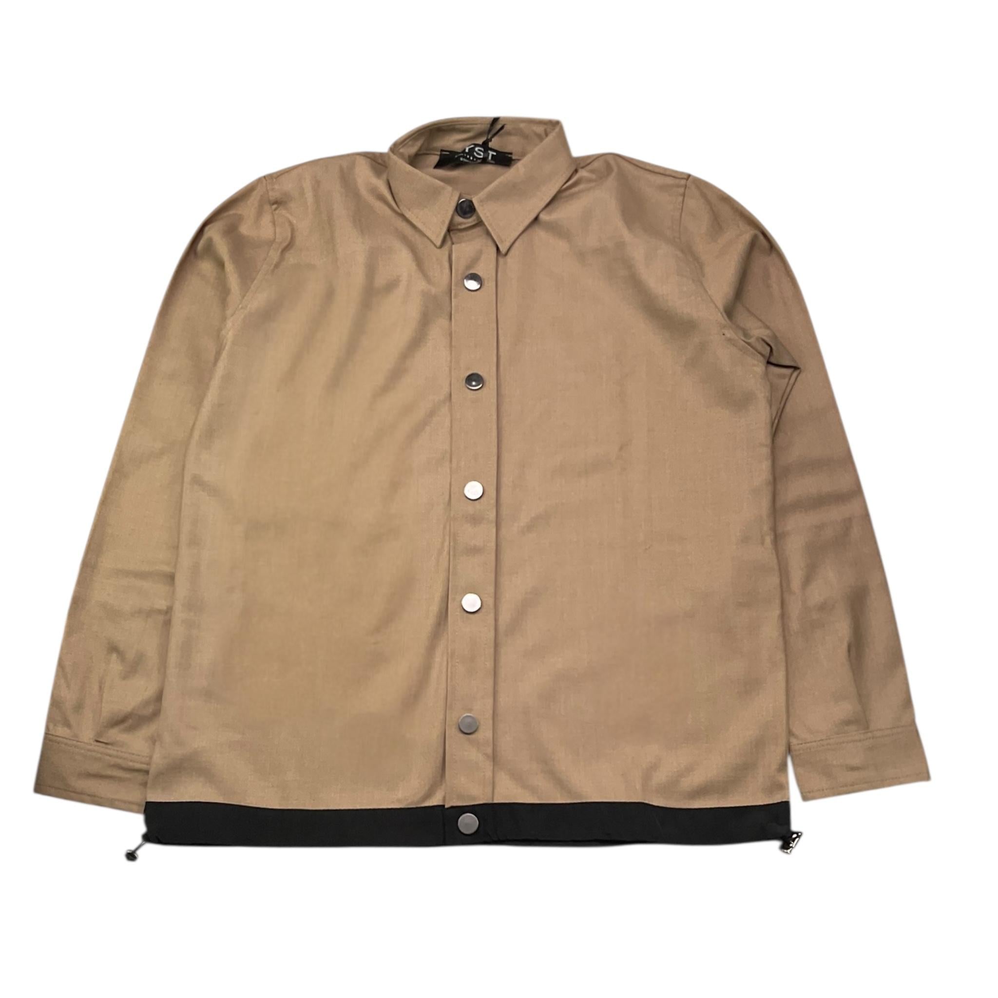 STAY STREET completo 2pz camicia-pantalone tinta unita Biscotto per Bambino CAMB3001 BISCOTTO STAY STREET