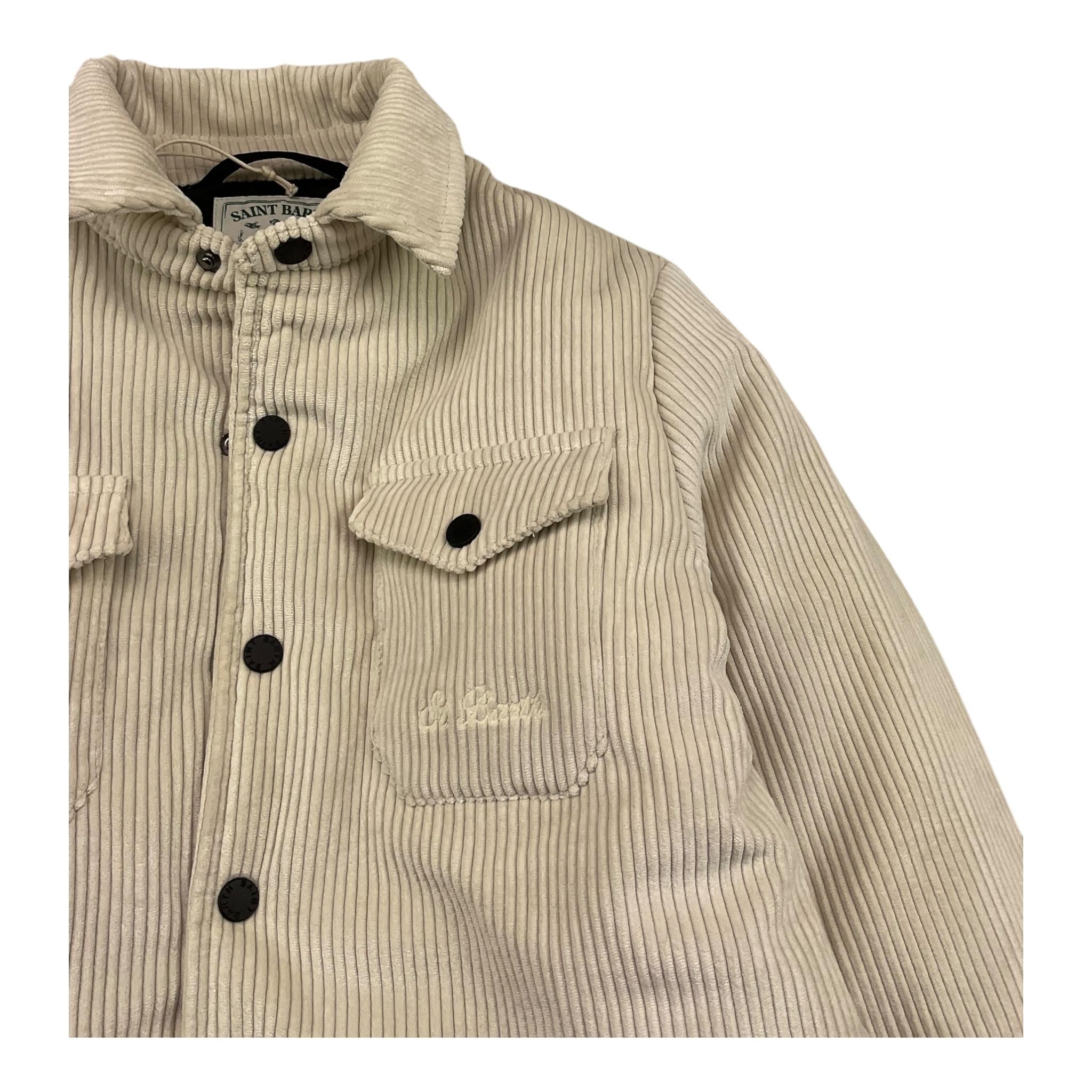 SAINT BARTH giubbino effetto camicia in camoscio tinta unita Beige per Bambino CHALET BEIGE SAINT BARTH