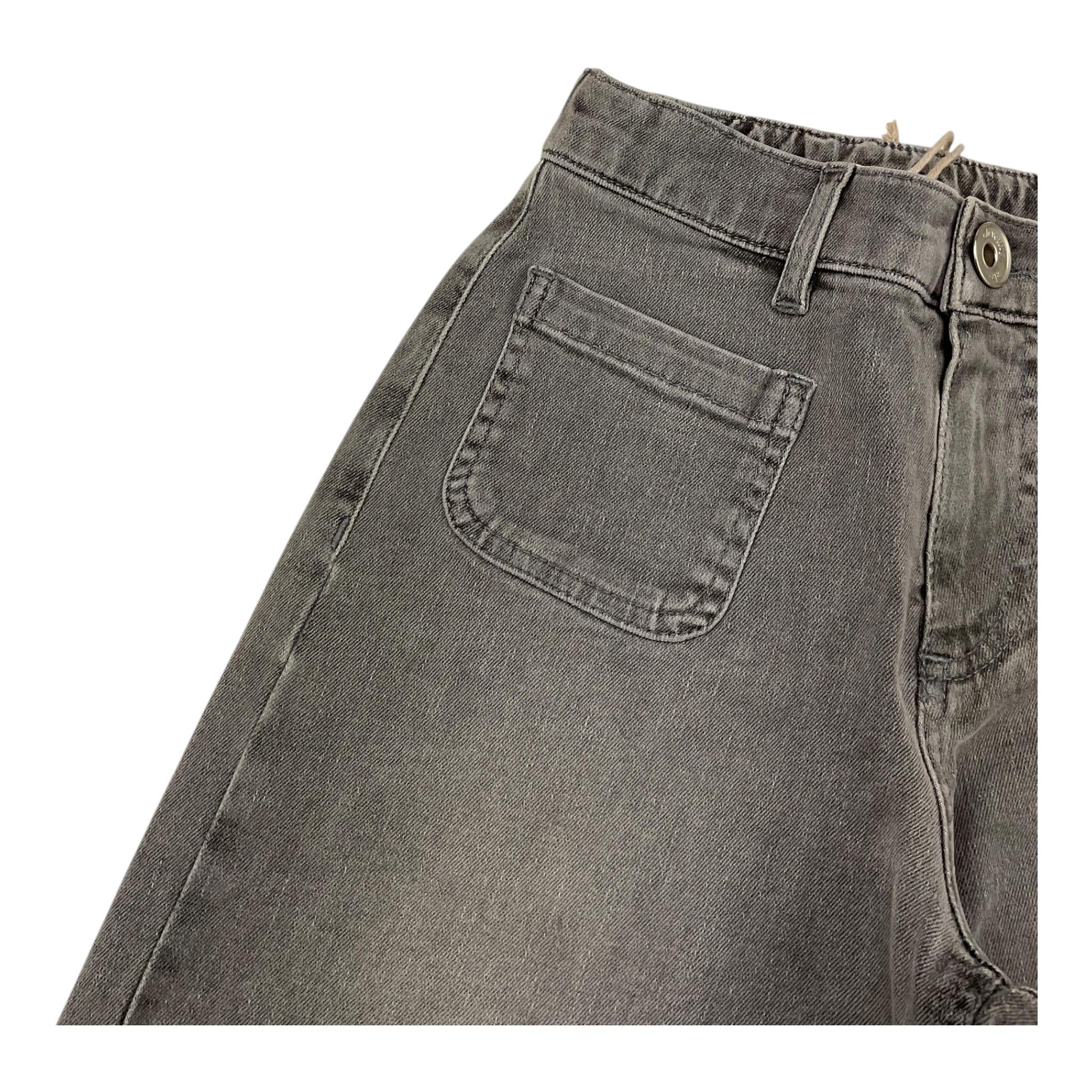 ELEVENTY jeans tinta unita modello palazzo Grigio per Bambina ET6A31 GRIGIO ELEVENTY