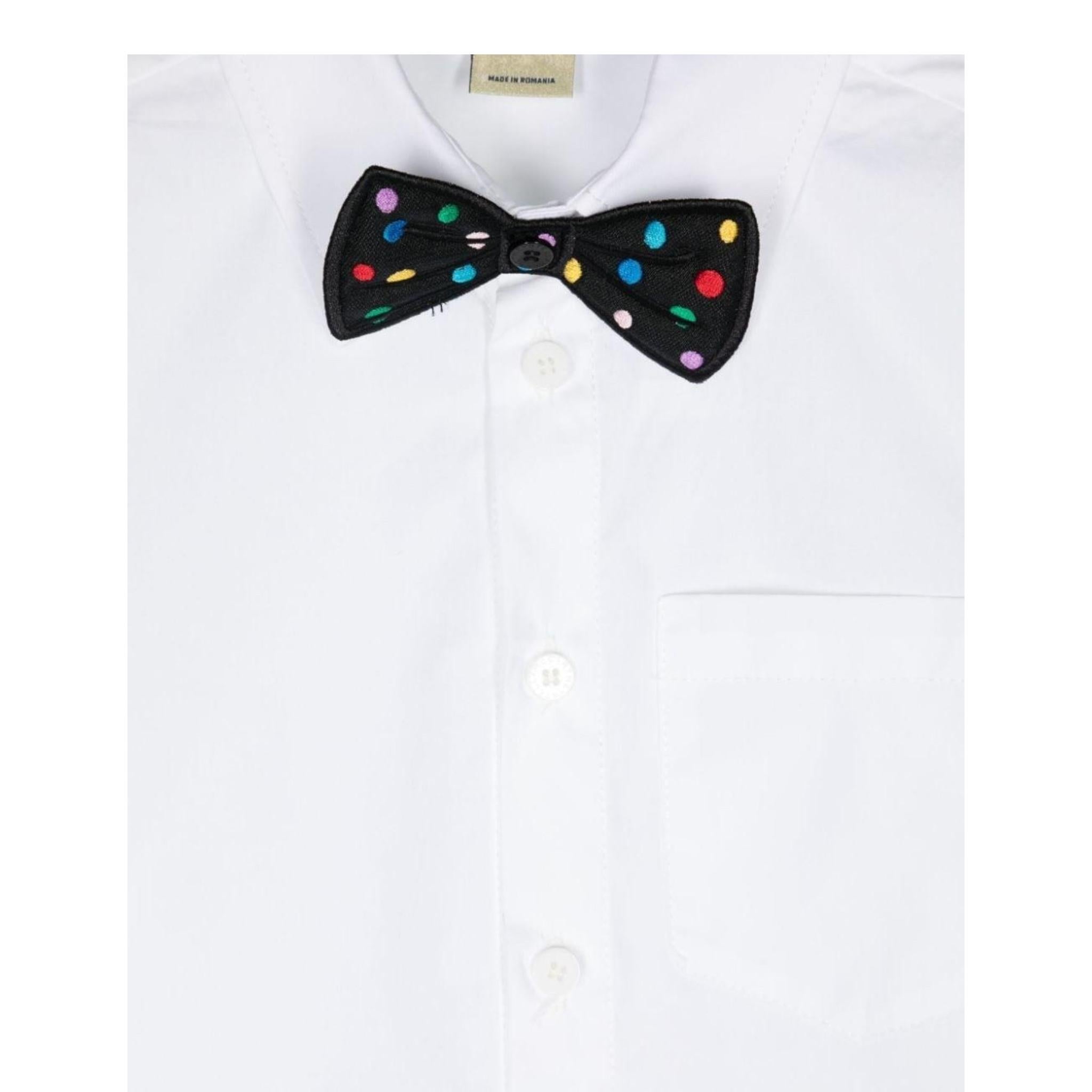 STELLA McCARTNEY camicia tinta unita con papillions  Bianco per Bambino TV5P20 BIANCO STELLA McCARTNEY