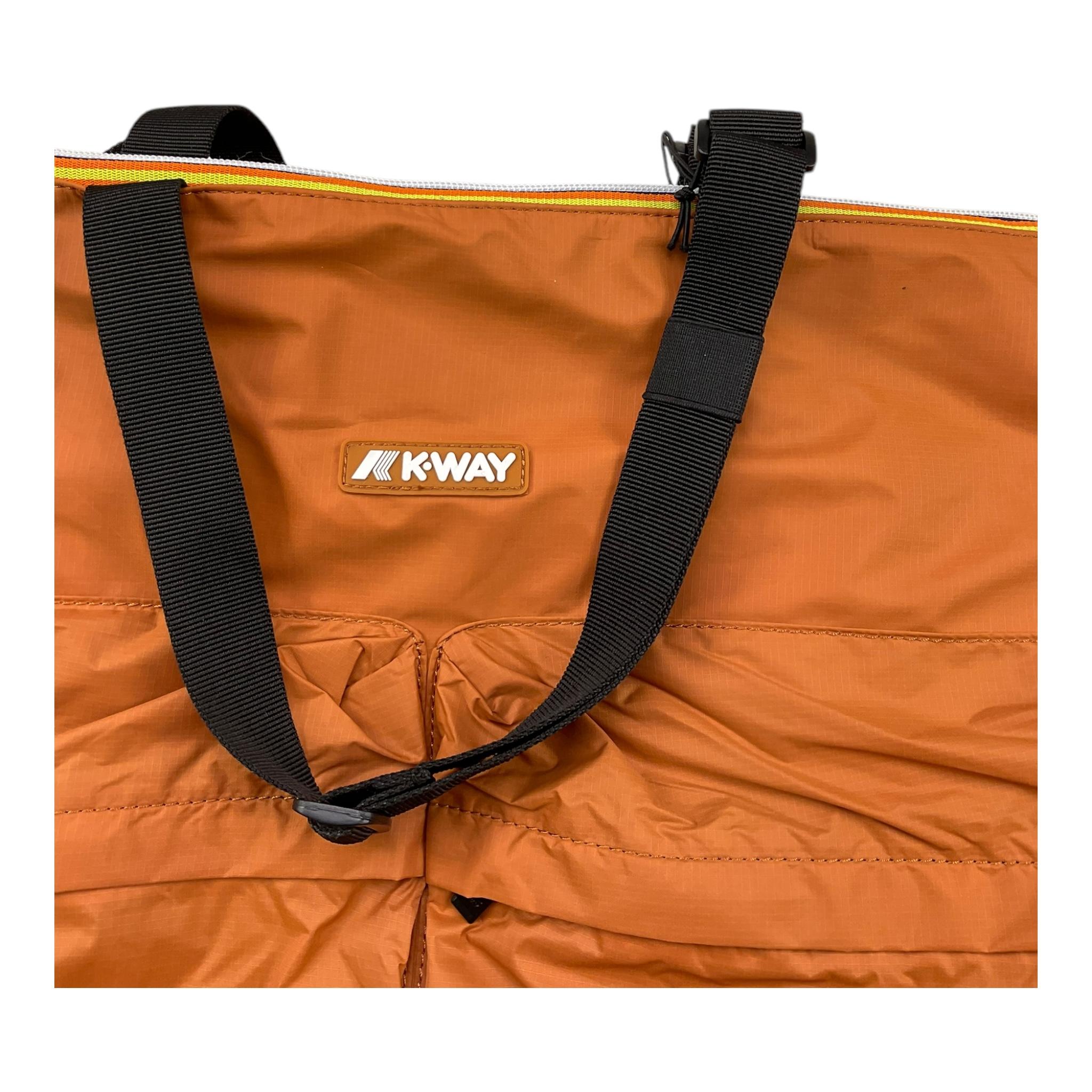 K-WAY borsa tinta unita con bretelle zaino Arancione per Bambina K71377W ARANCIONE K-WAY