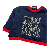 TRUSSARDI felpa chiusa girocollo tinta unita Blu per Neonato TIA25207 BLU TRUSSARDI