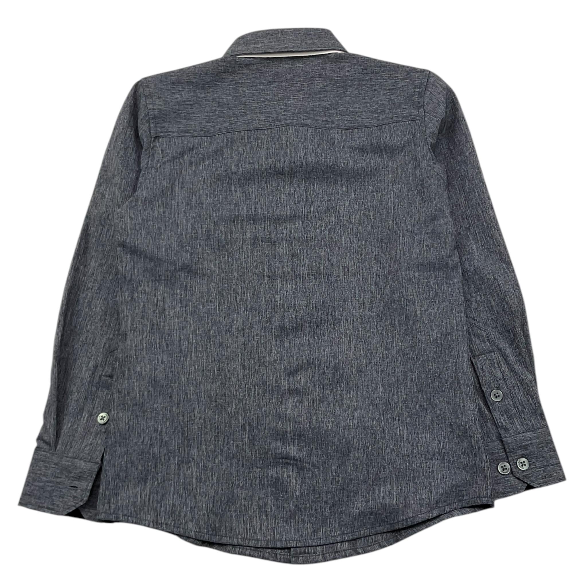 TRUSSARDI camicia manica lunga tinta unita Blu per Bambino TBA25122CA BLU TRUSSARDI