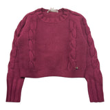 Kocca maglia tinta unita girocollo Bordeaux per Bambina A24JMA294 BORDEAUX Kocca
