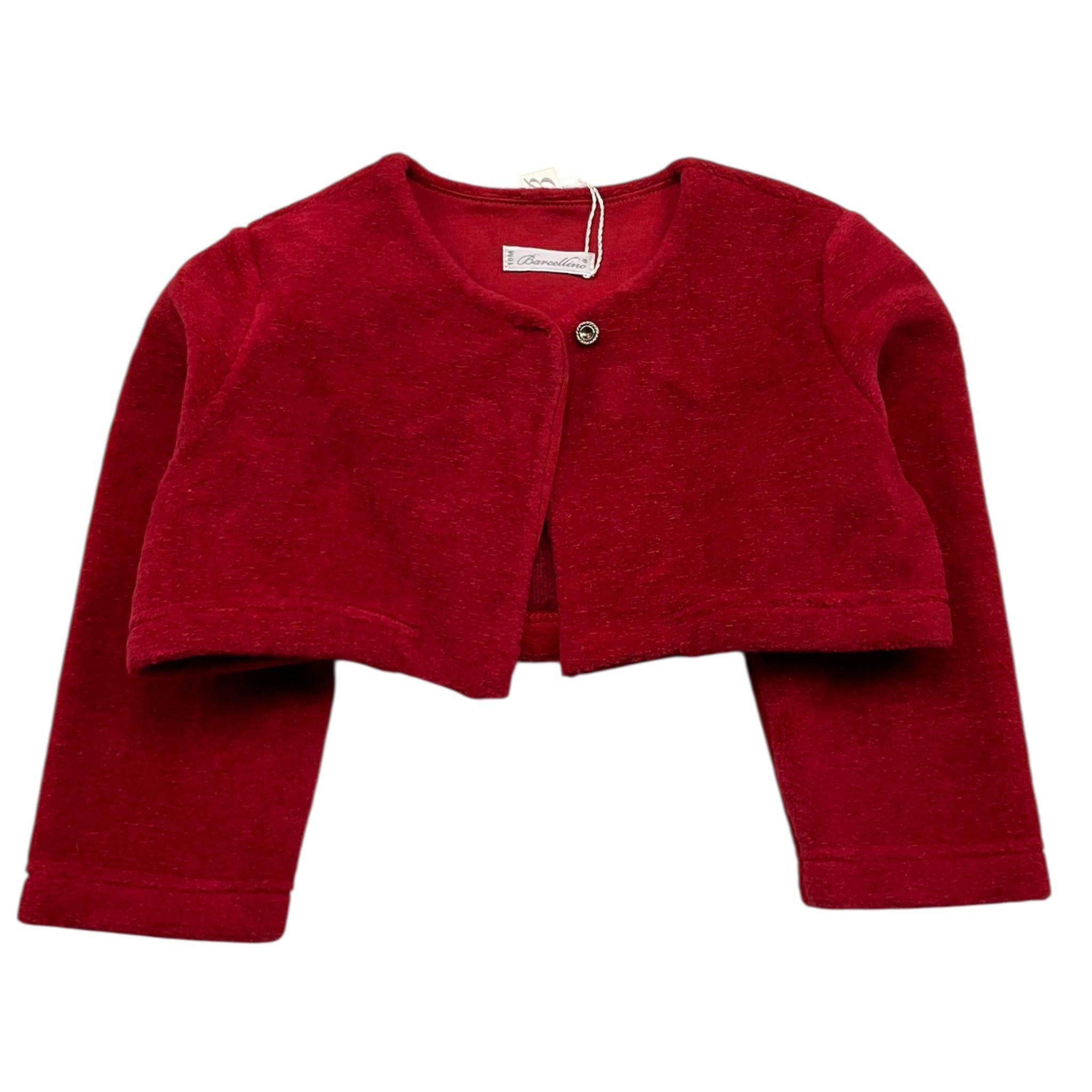 BARCELLINO coprispalle tinta unita Rosso per Neonata 115713X ROSSO BARCELLINO