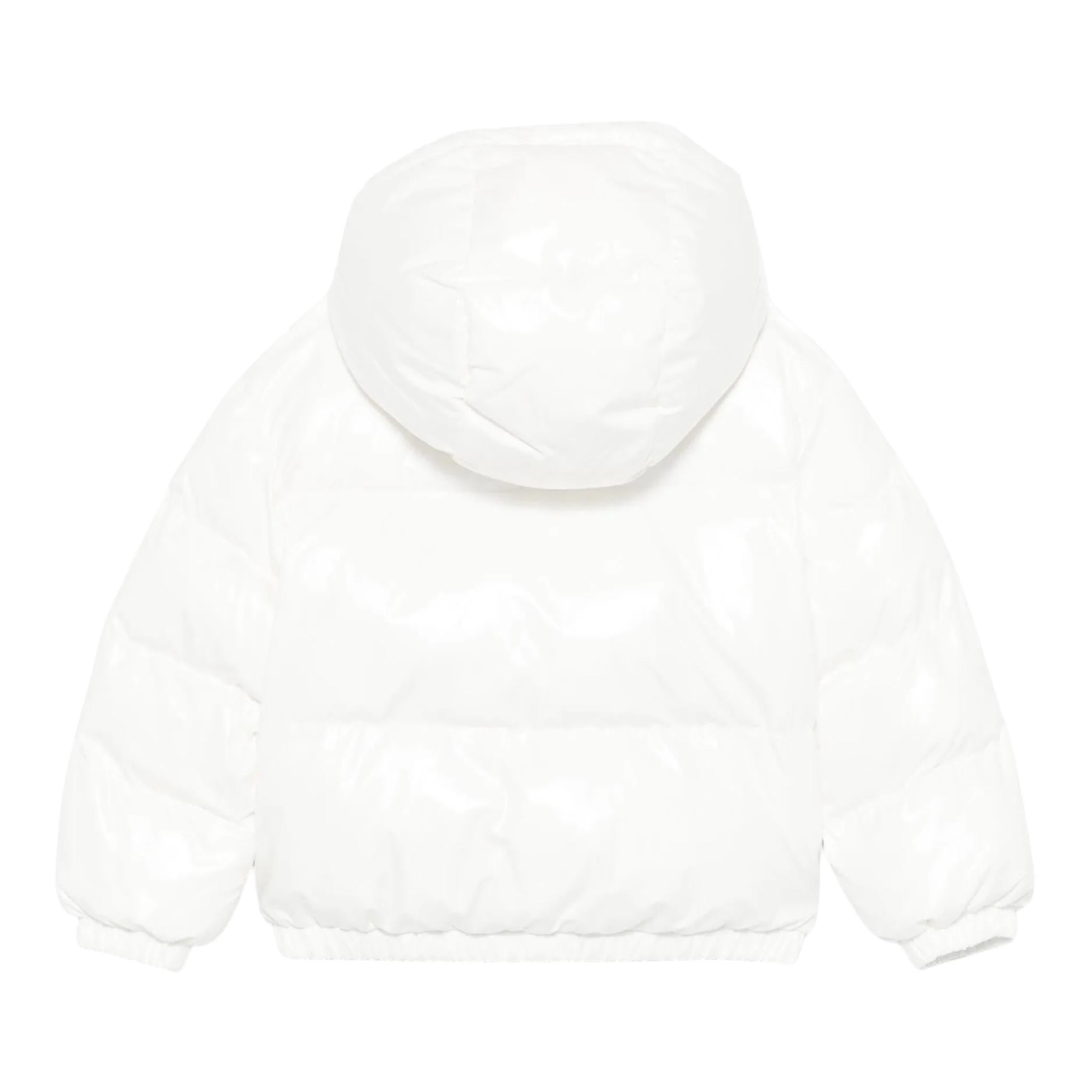 MOSCHINO giubbino tinta unita con cappuccio Bianco per Bambina HDS04R BIANCO MOSCHINO