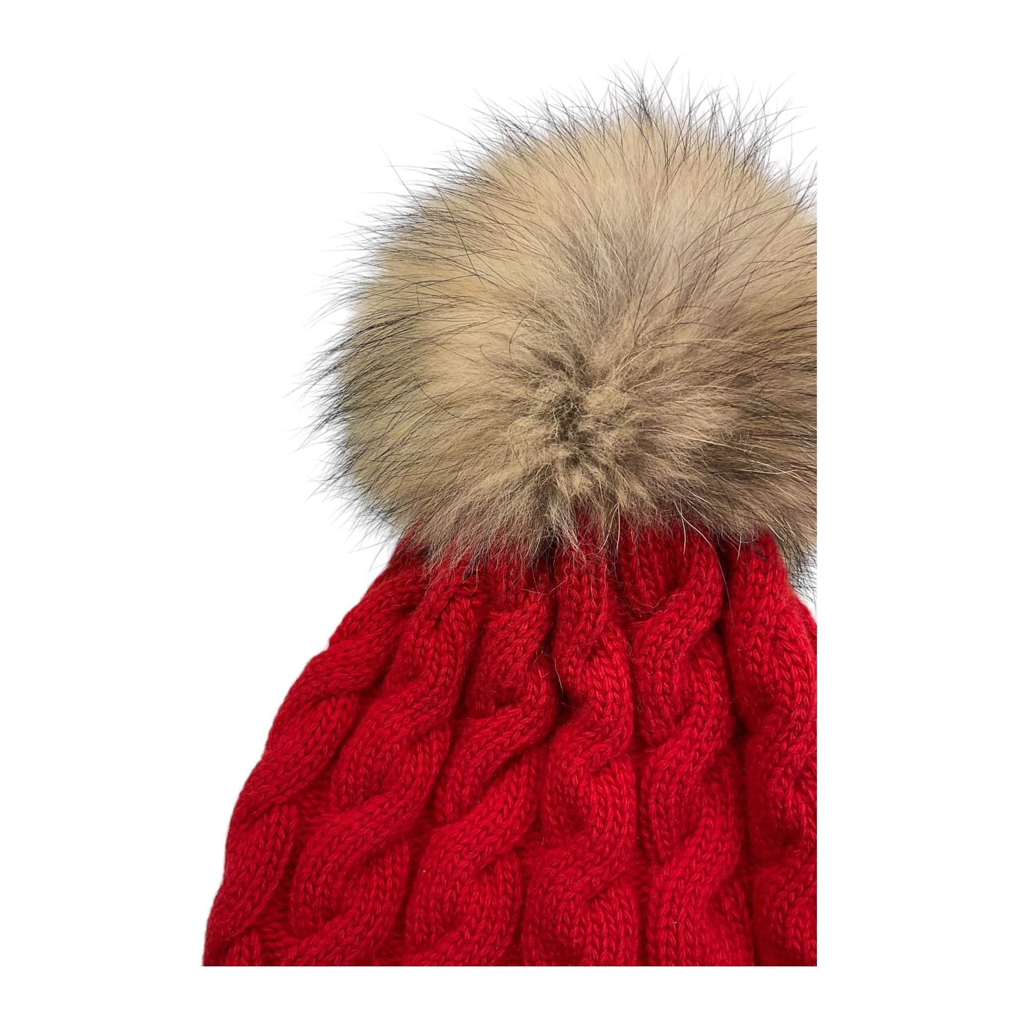 IL GUFO cappello tinta unita con pon pon Rosso per Bambino A24EO195EM220 ROSSO IL GUFO