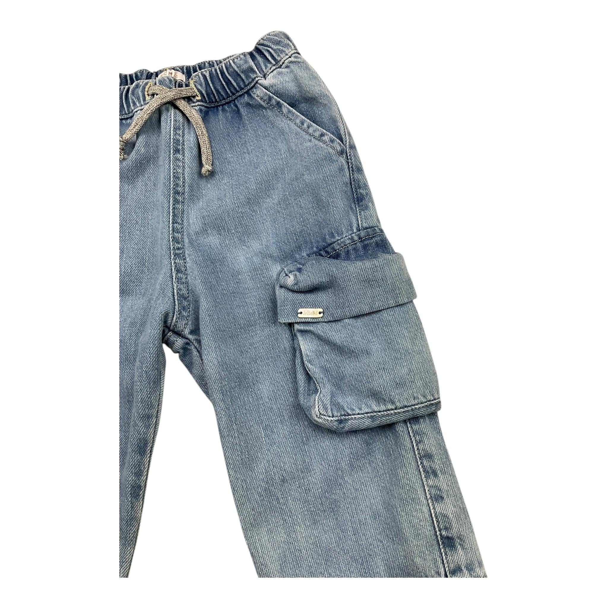 LE BEBE' jeans tinta unita con elastico in vita Azzurro per Neonato LBB5178 AZZURRO LE BEBE'