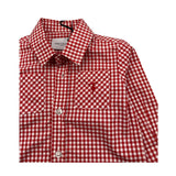 TRUSSARDI camicia manica lunga fantasia quadri Rosso per Neonato TIA25034 ROSSO TRUSSARDI