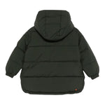 SAVE THE DUCK giubbino tinta unita con cappuccio asimmetrico Verde per Bambino J41256G VERDE SAVE THE DUCK
