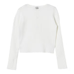 TWINSET shirt tinta unita con scollo Panna per Bambina 242GJ3191 PANNA TWINSET