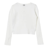 TWINSET shirt tinta unita con scollo Panna per Bambina 242GJ3191 PANNA TWINSET