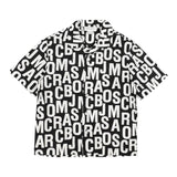 MARC JACOBS camicia mezza manica tinta unita con loghi Nero per Bambino W60209 NERO MARC JACOBS