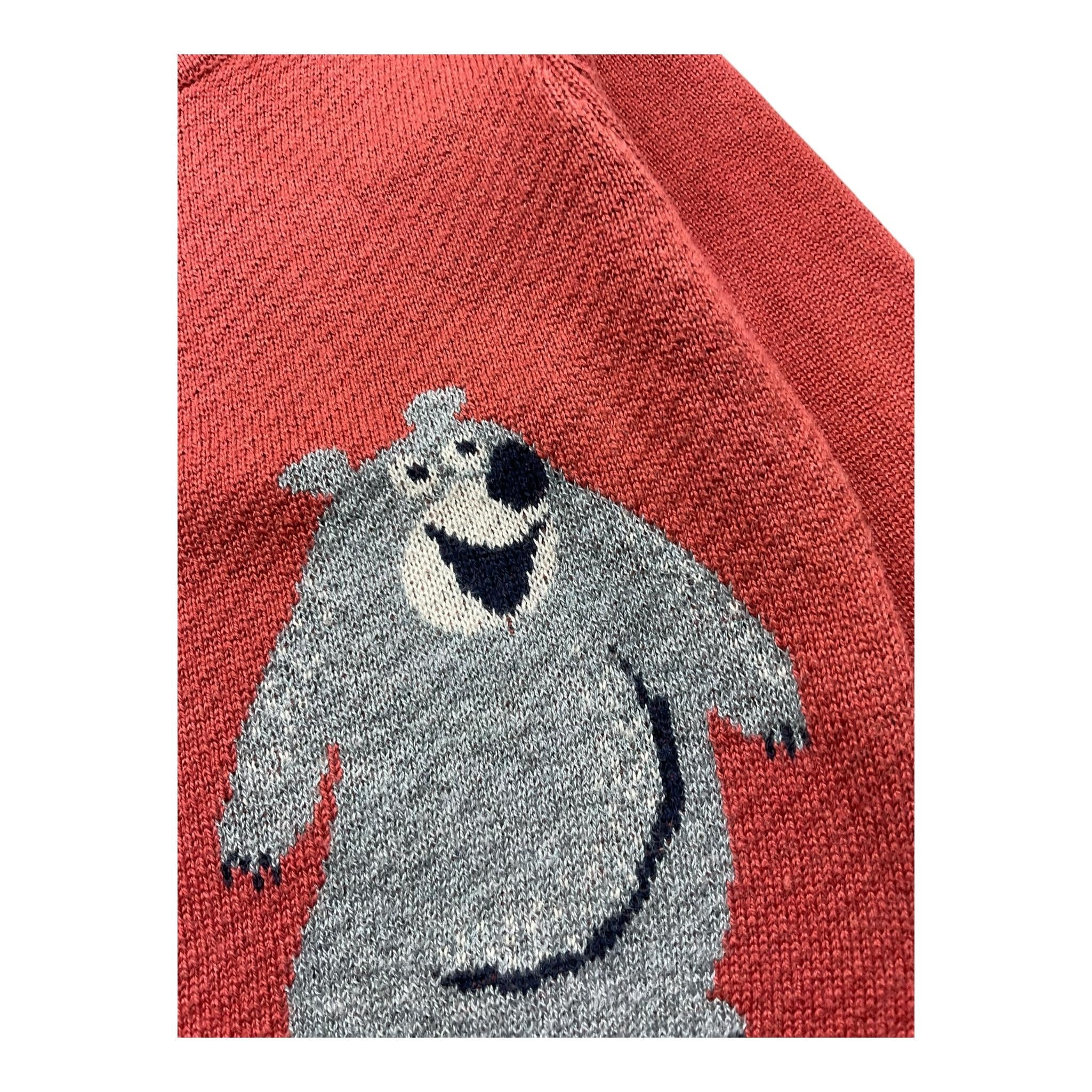 Y-CLU maglia tinta unita girocollo con stampa Ruggine per Neonata BYN10714 RUGGINE Y-CLU