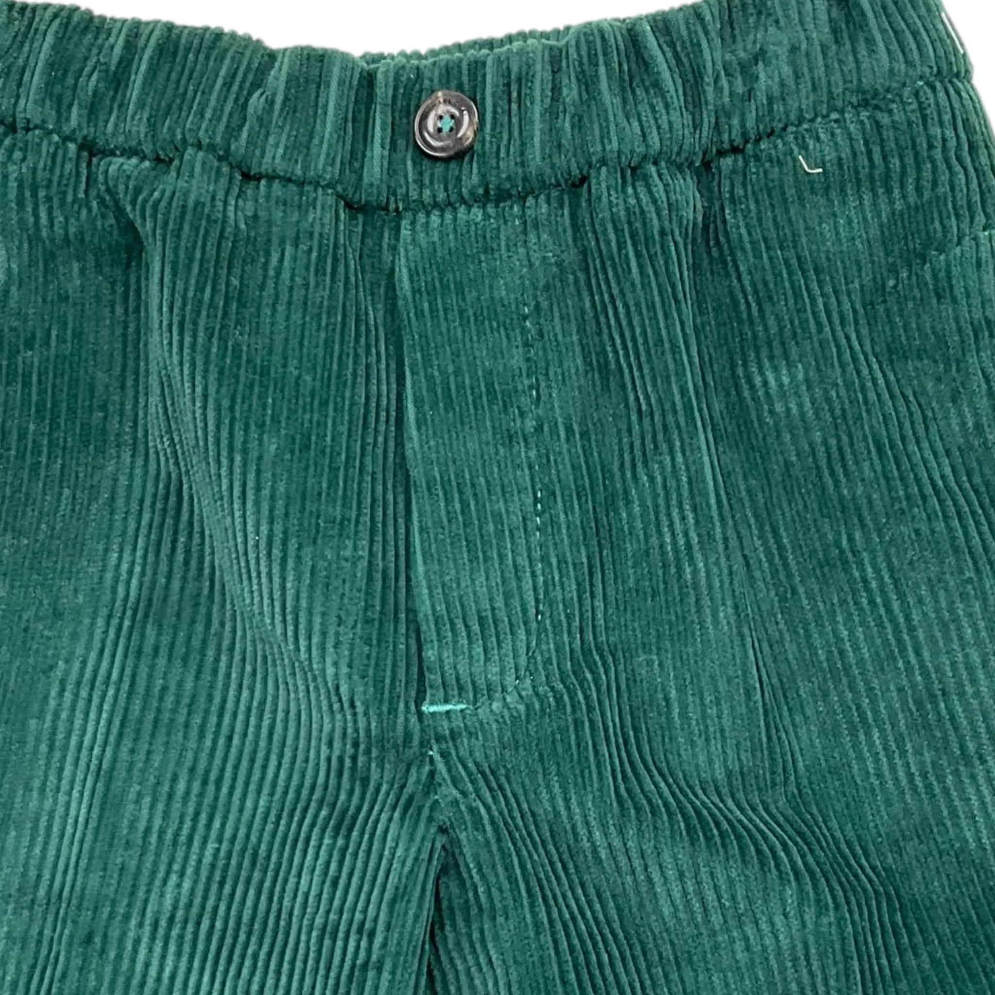 MICHAEL COAL pantalone tinta unita a costine Verde per Neonato 020171N VERDE MICHAEL COAL