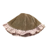 LA STUPENDERIA cappello tinta unita in velluto Beige per Neonata TBCP58X BEIGE LA STUPENDERIA