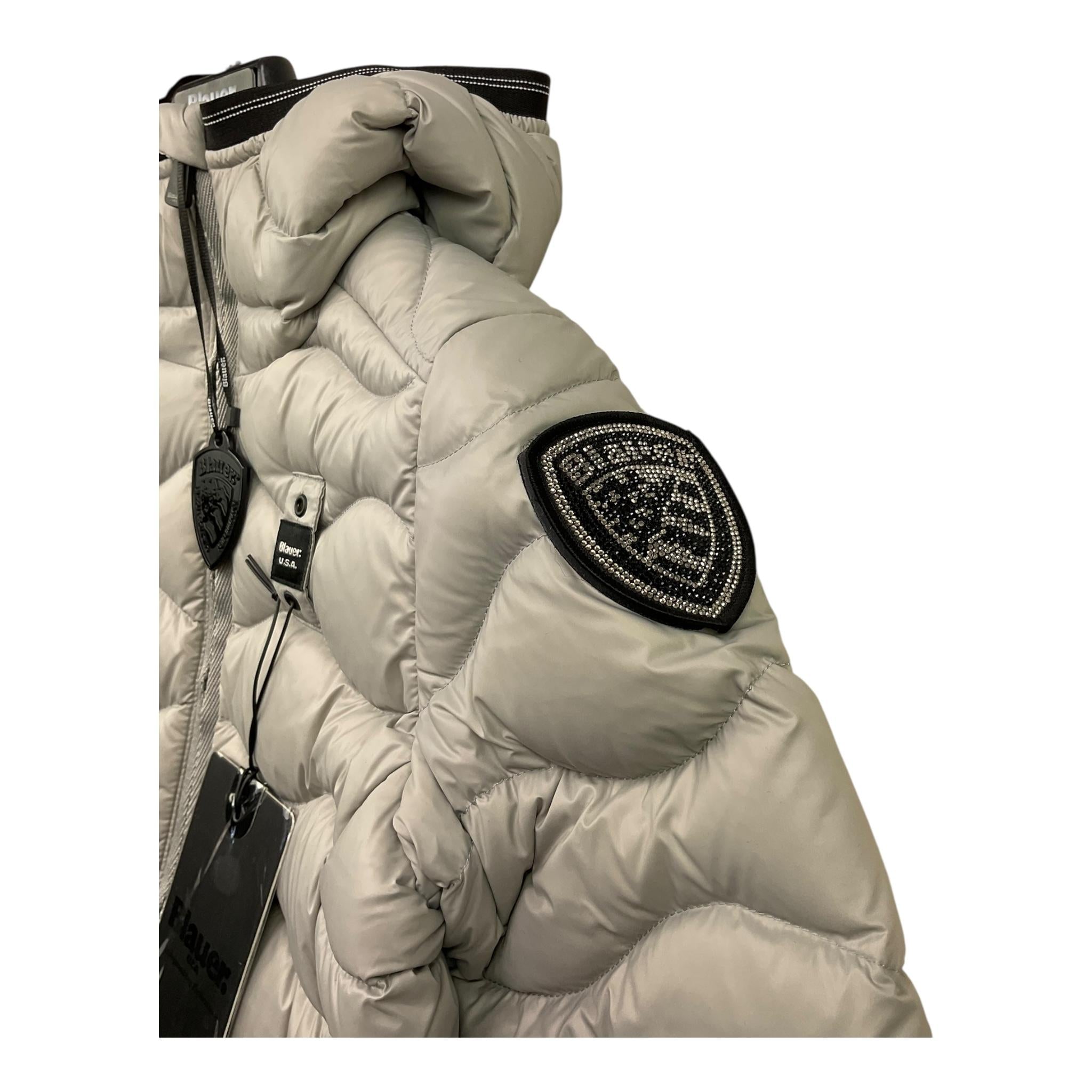 BLAUER giubbino tinta unita con cappuccio Grigio per Bambina 24WBLKGC03078 GRIGIO BLAUER
