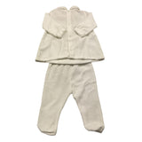 LALALU' completo 2 pezzi maglia-ghettina in ciniglia Panna per Neonato CPL6L PANNA LALALU'