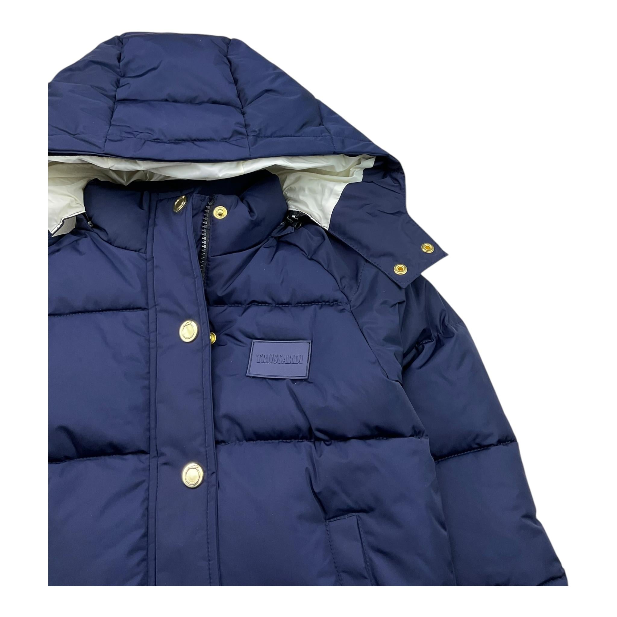 TRUSSARDI giubbino tinta unita modello corto Blu per Bambino TGA25005PI BLU TRUSSARDI