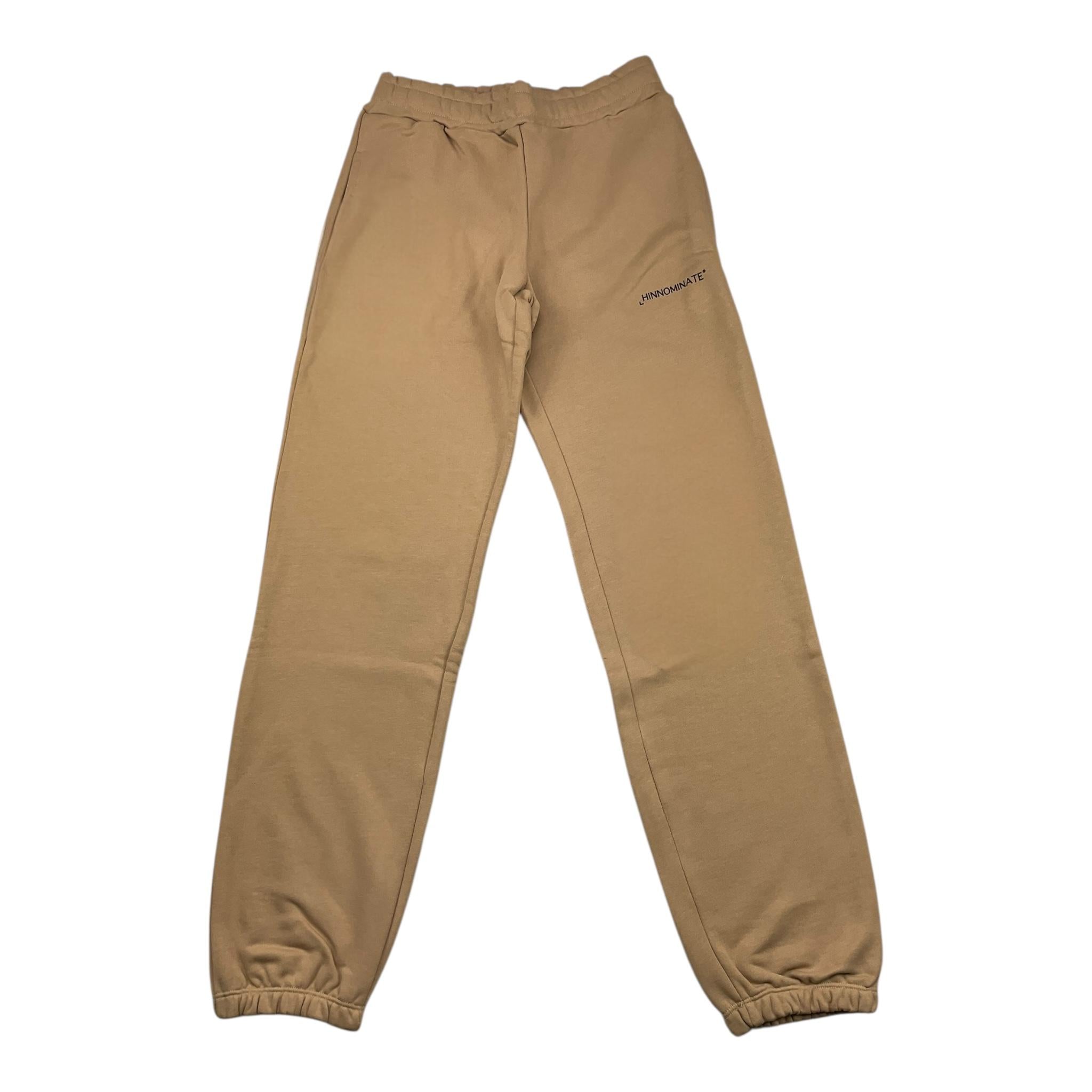 HINNOMINATE pantalone tuta tinta unita con logo Beige per Bambino 3631PF0075 BEIGE HINNOMINATE
