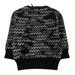 CESARE PACIOTTI maglia girocollo tinta unita con stampe in contrasto Nero per Neonato MGP5351B NERO CESARE PACIOTTI