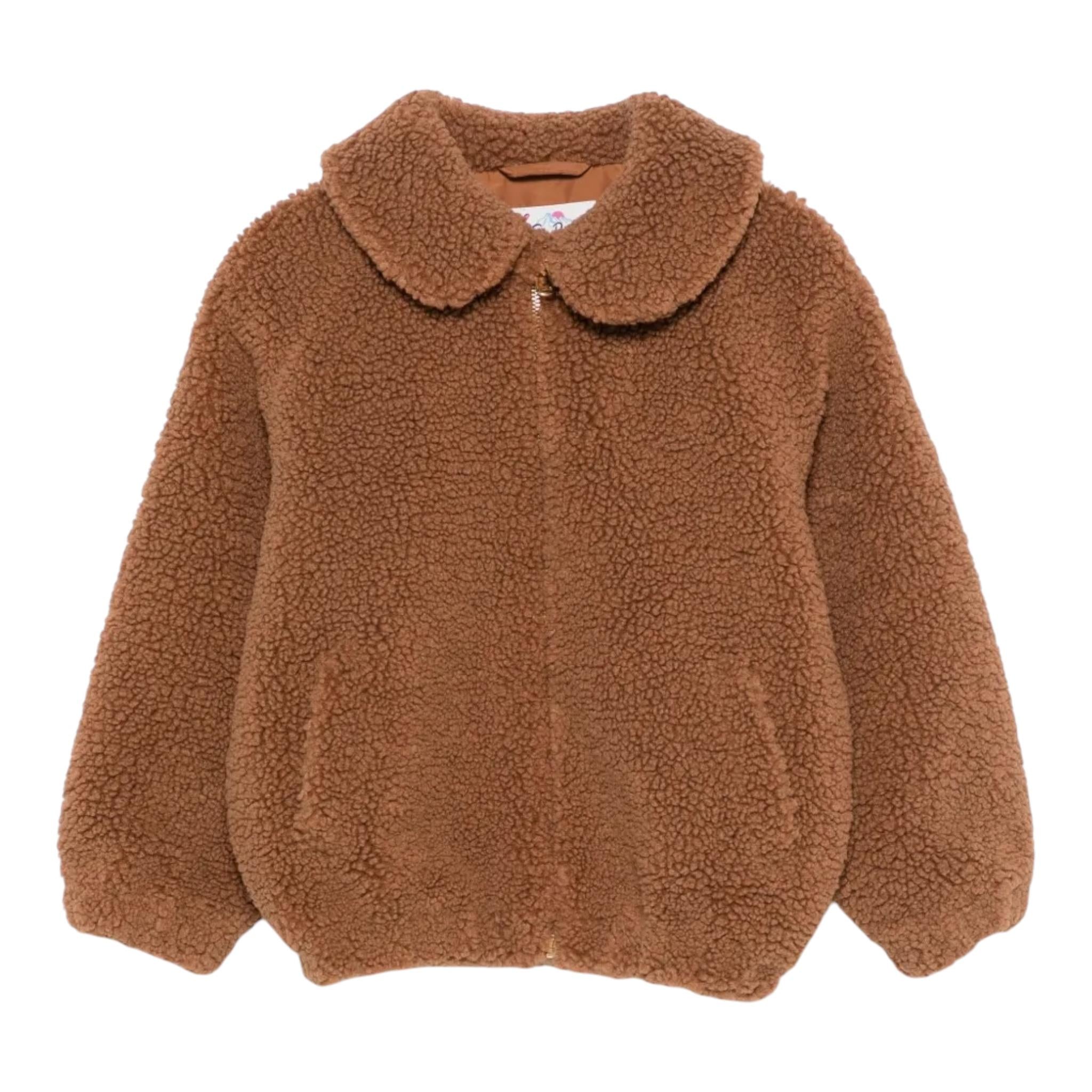 SAINT BARTH giubbino modello teddy tinta unita con zip Biscotto per Bambina ABE002 BISCOTTO SAINT BARTH