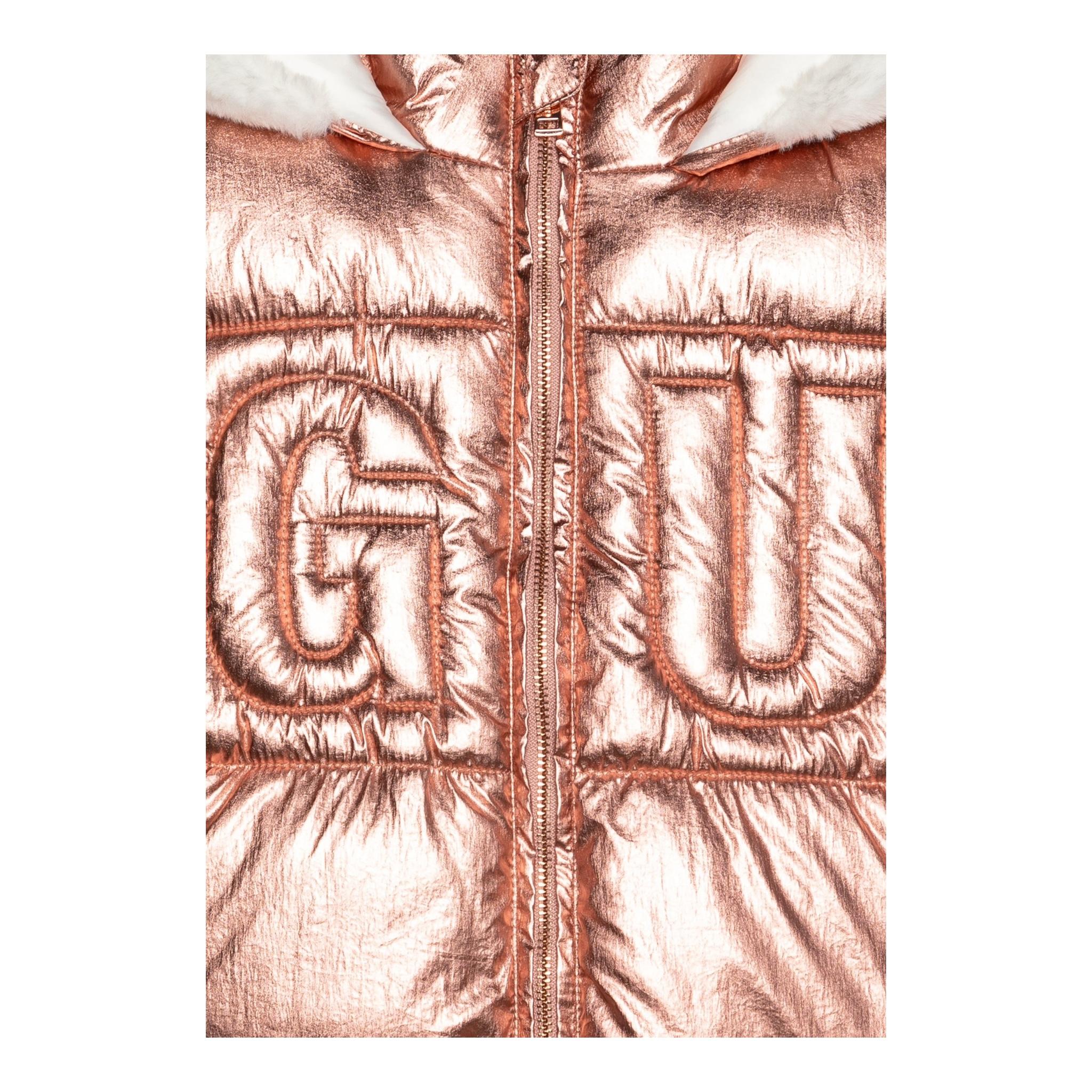 GUESS giubbino tinta unita con cappuccio e logo Rosa per Neonata K4BL05WEYO0 ROSA GUESS