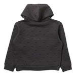 EMPORIO ARMANI felpa chiusa con cappuccio tinta unita con ricami logo Grigio per Bambino 6K4M70 GRIGIO EMPORIO ARMANI