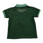 TRUSSARDI polo tinta unita con stampa Verde per Neonato TIA25139P VERDE TRUSSARDI
