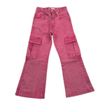 M+E' jeans tinta unita modello zampa Rosa per Neonata UE1465 ROSA M+E'