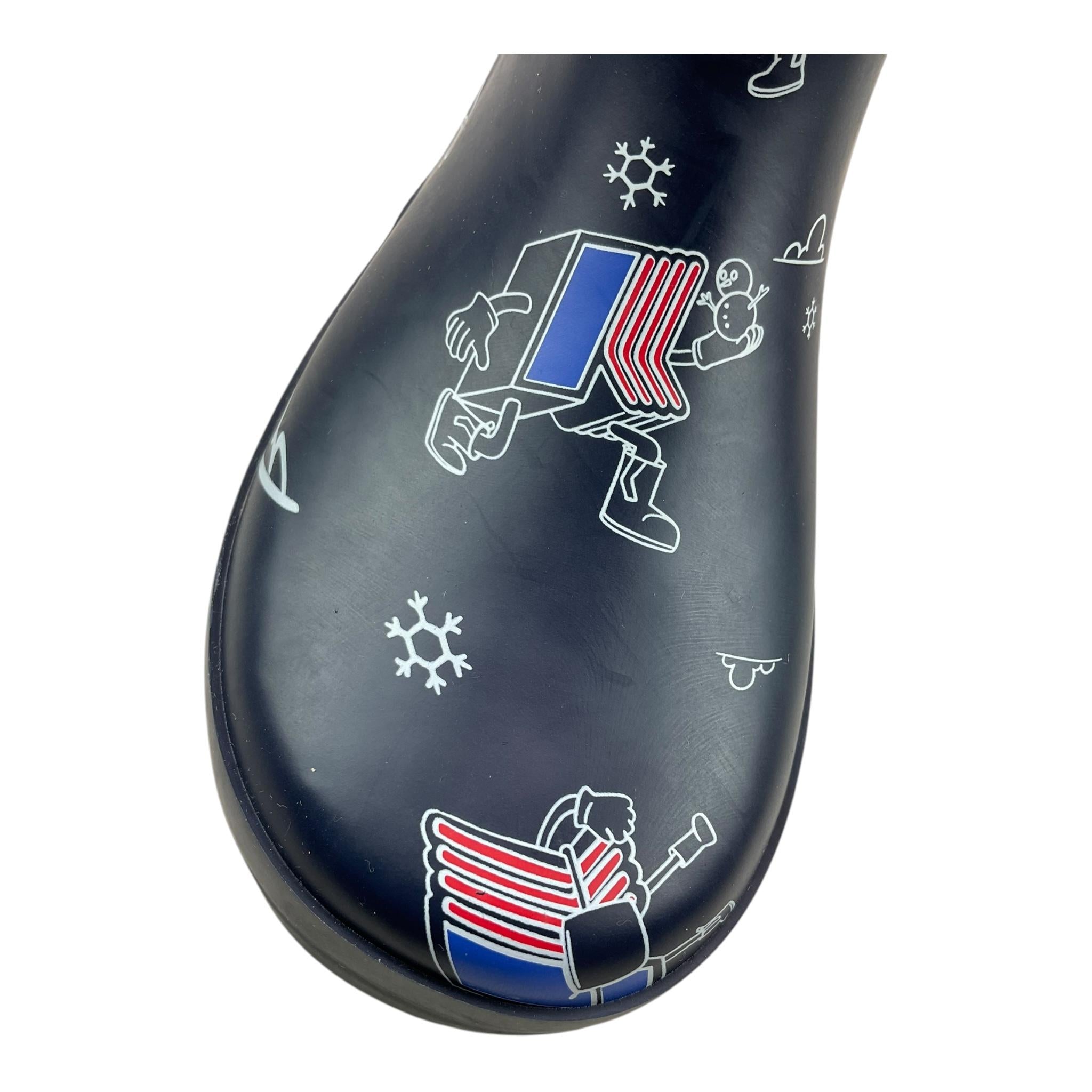 K-WAY stivali impermeabili tint unita con loghi Blu per Bambino K3125WW BLU K-WAY
