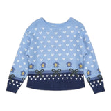 MONNALISA maglia tinta unita con fantasia Azzurro per Bambina 19B613 AZZURRO MONNALISA