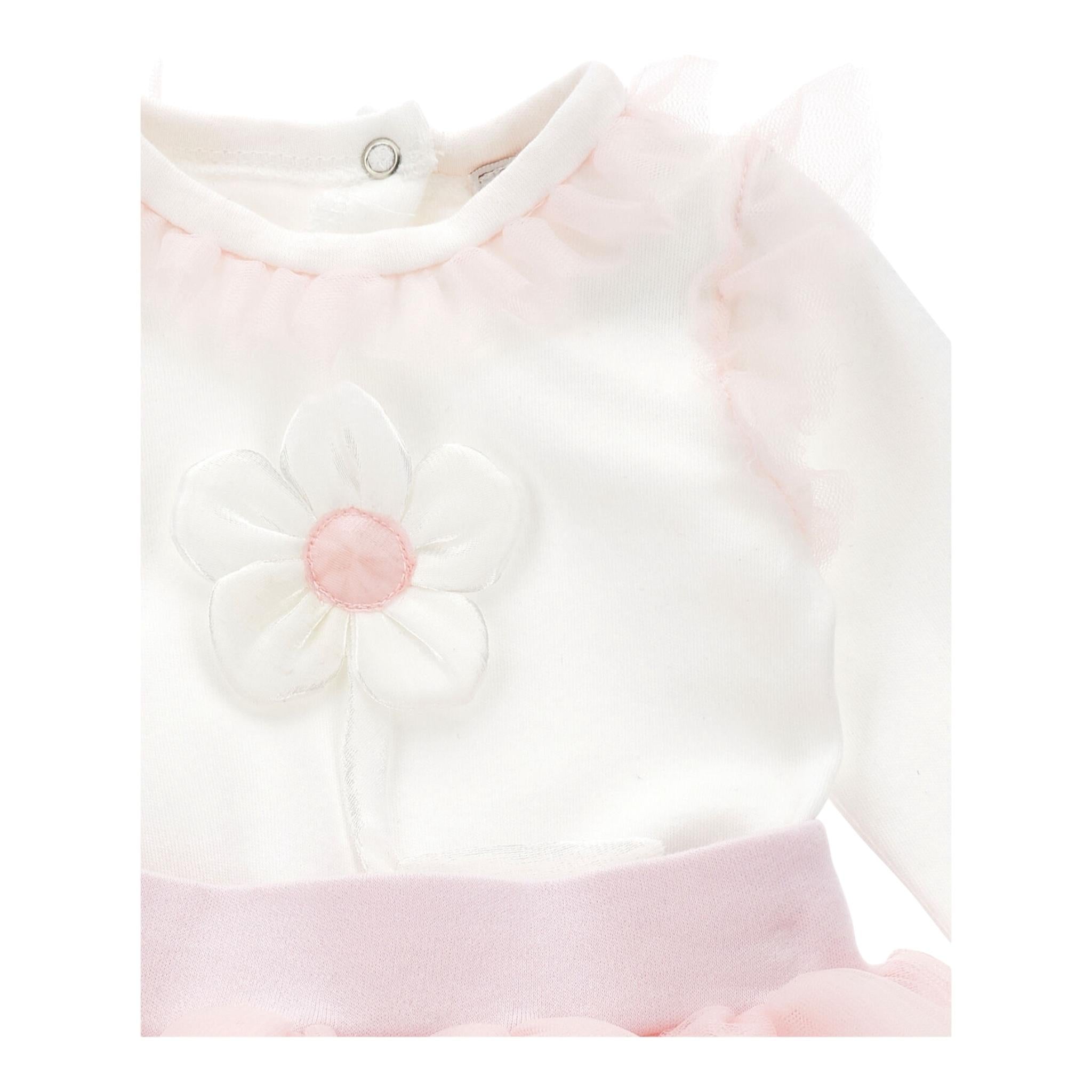 MONNALISA completo 2pz body-gonna bicolore Bianco/rosa per Neonata 35D504X BIANCO/ROSA MONNALISA