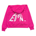 DSQUARED2 felpa tinta unita con cappuccio e stampa Fuxia per Bambina DQ2526 FUXIA DSQUARED2