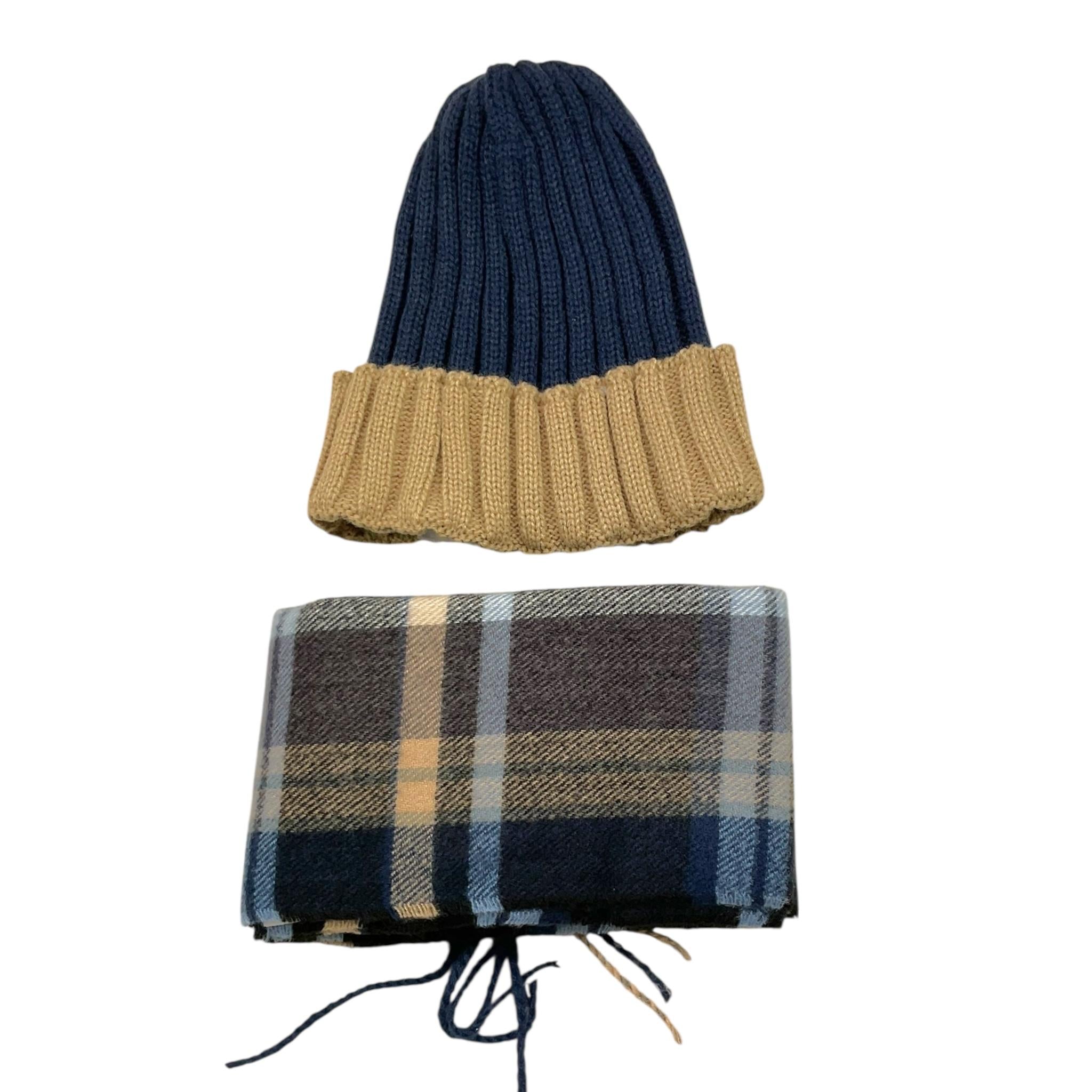 DAN JOHN set cappello-sciarpa con fantasia Blu per Bambino KITD5301 BLU DAN JOHN