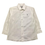 CESARE PACIOTTI camicia manica lunga tinta unita cn ricamo logo Bianco per Bambino CMP2322B BIANCO CESARE PACIOTTI