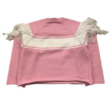 TWINSET maglia girocollo tinta unita con frange Rosa per Neonata 242GJ3163 ROSA TWINSET