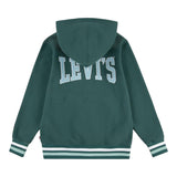LEVI'S felpa con zip e cappuccio tinta unita Verde per Bambino 9EL158X VERDE LEVI'S