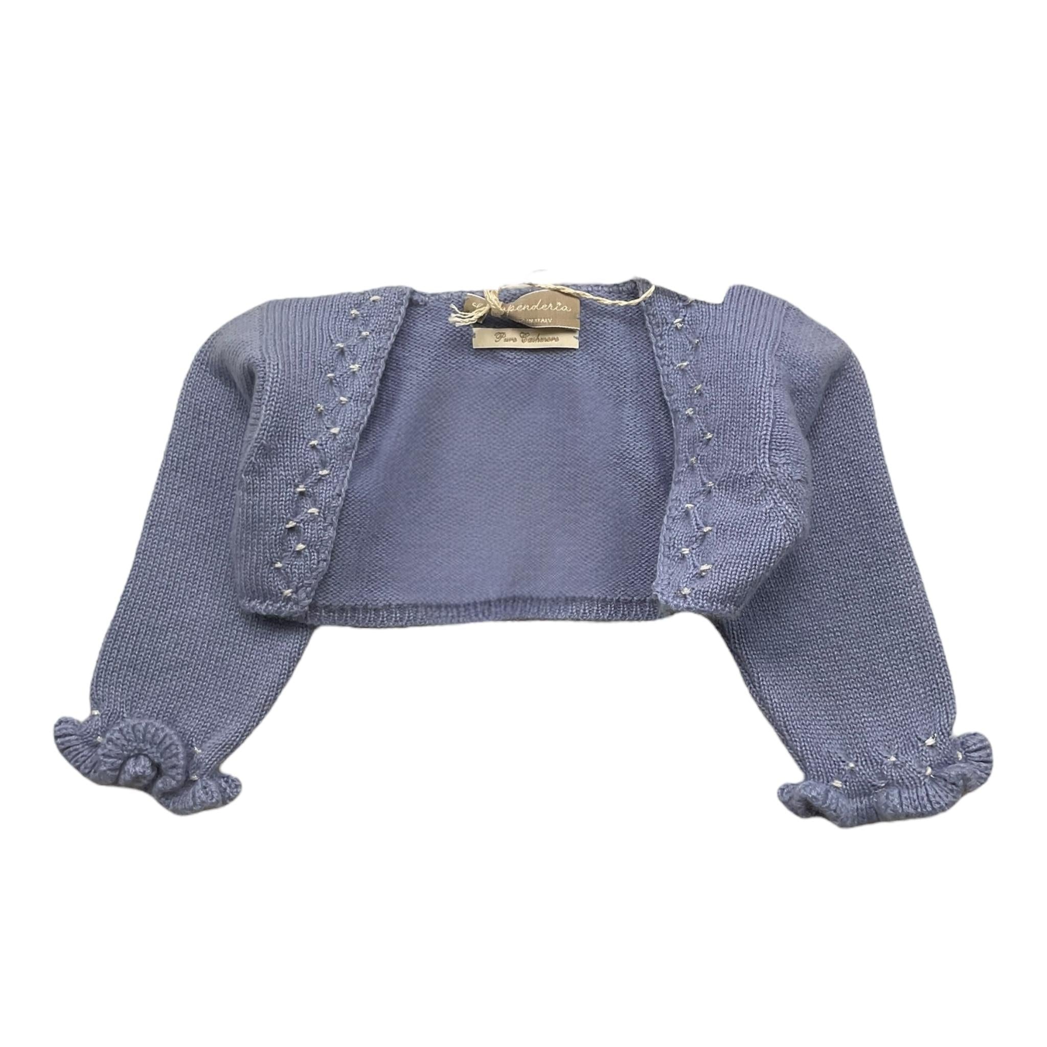 LA STUPENDERIA coprispalle tinta unita  Azzurro per Neonata ZCSC02 AZZURRO LA STUPENDERIA