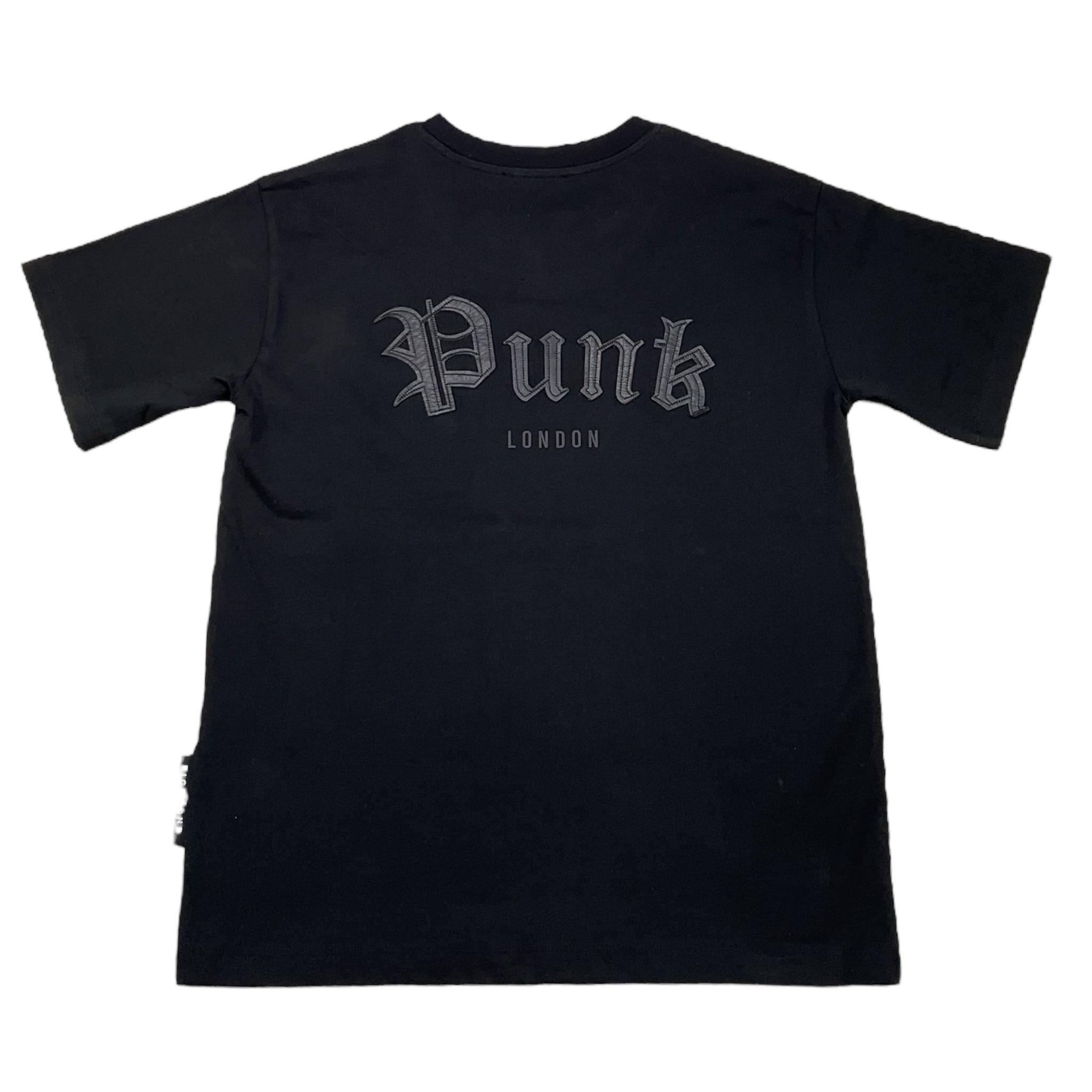 JOHN RICHMOND t-shirt girocollo tinta unita con applicazioni Nero per Bambino RBA25025TS NERO JOHN RICHMOND